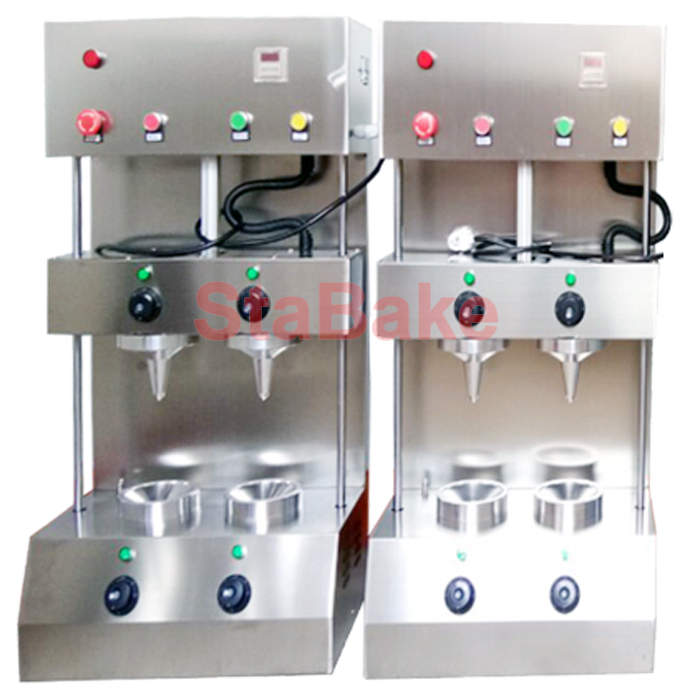 Umbrella pizza cone forming machine