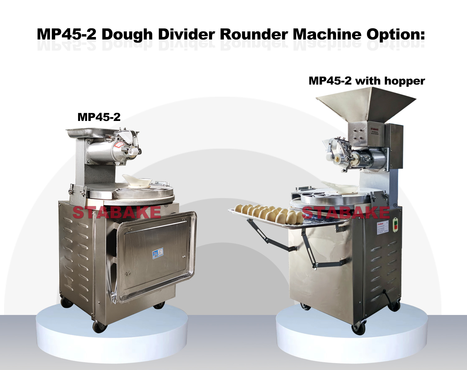 MP45-2 with and without hopper