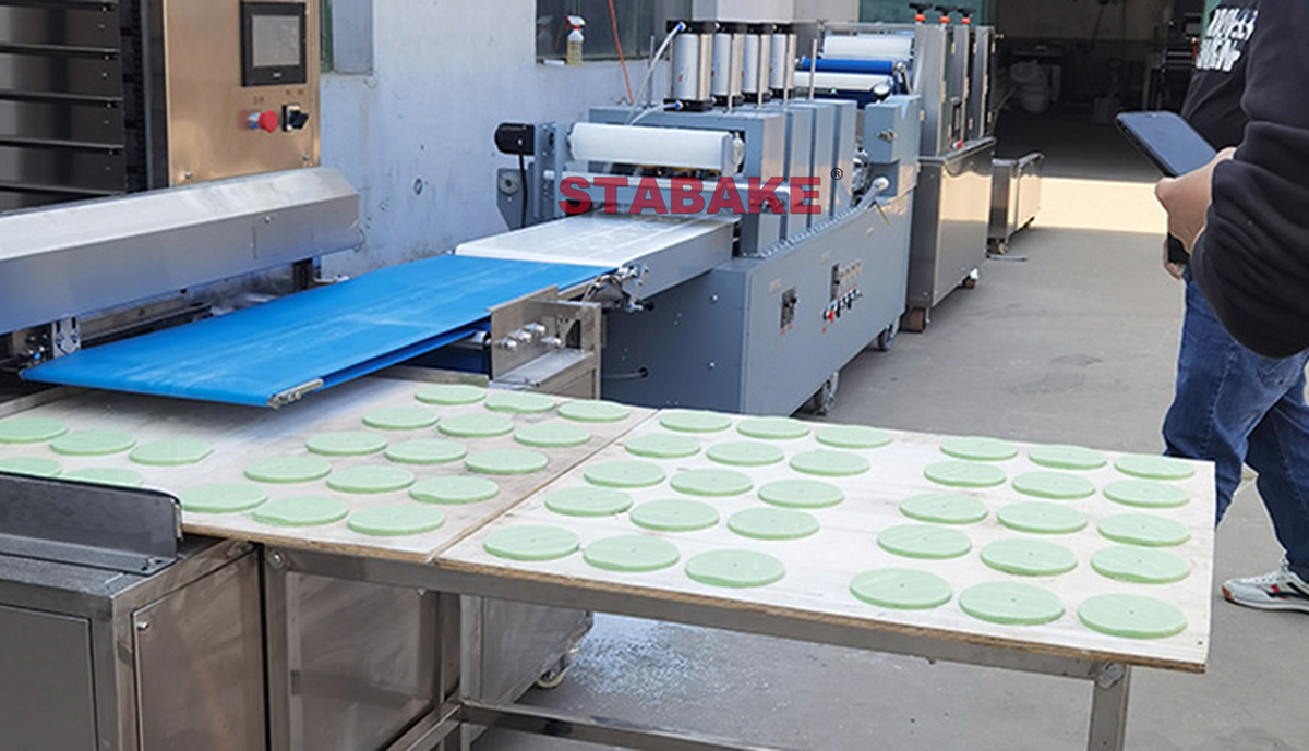 automatic pizza base making machine