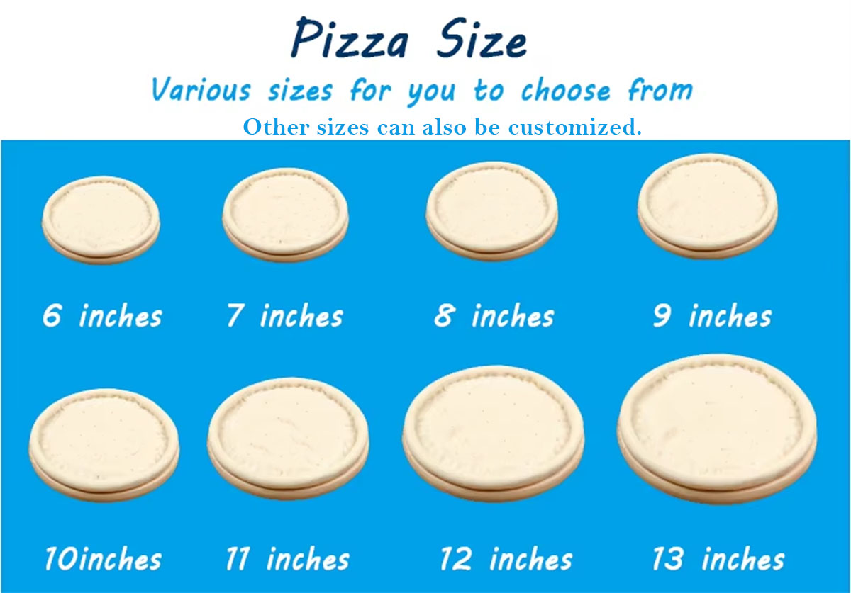 Pizza base size