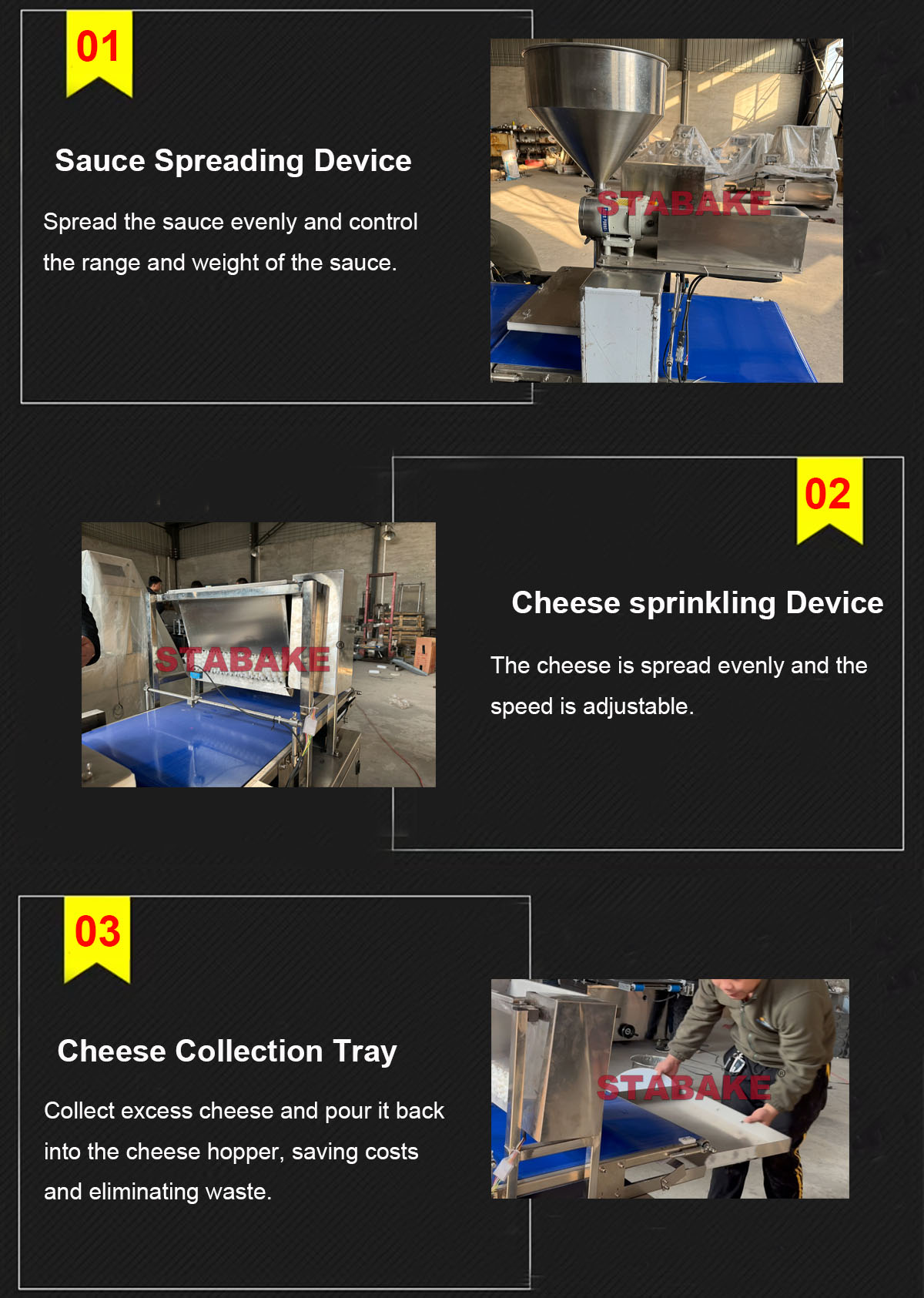 Pizza Spreader Machine detals