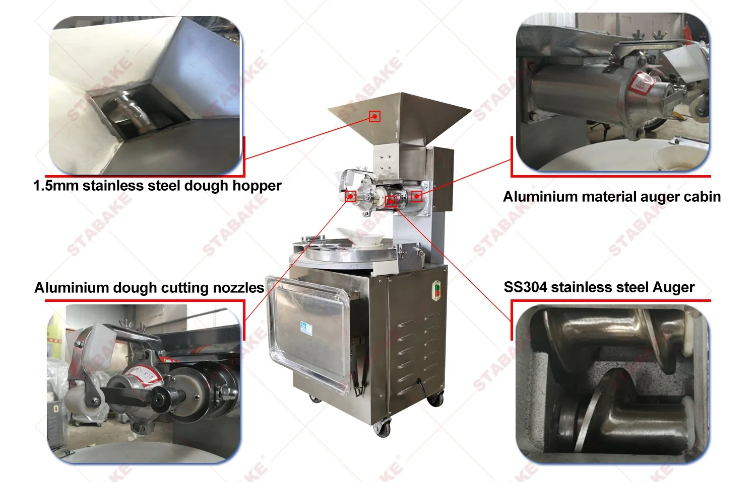 Bakery Machine Hot Sale MP45-2 Dough Divider And Rounder Dough Ball Machine 5