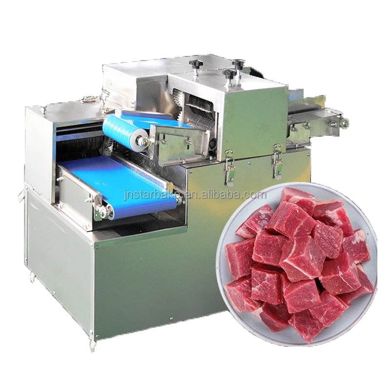 500 Kg Per Hour Industrial Fresh Meat Chicken Fish Fillet Squid Ring Herring Slicer Cutting Machine 1
