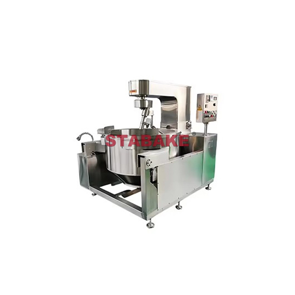 Industrial Automatic Planetary Electromagnetic Heating Cooking Mixer Machine 1